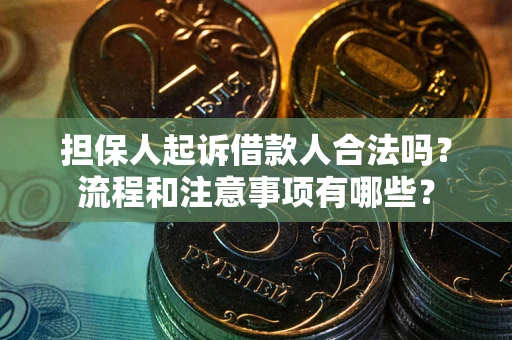 北京担保人起诉借款人合法吗？流程和注意事项有哪些？