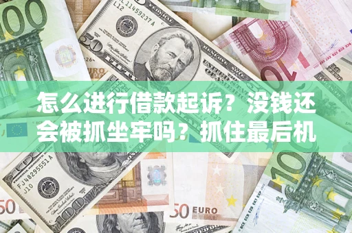 北京怎么进行借款起诉？没钱还会被抓坐牢吗？抓住最后机会！