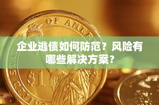 北京企业逃债如何防范？风险有哪些解决方案？