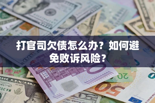北京打官司欠债怎么办？如何避免败诉风险？