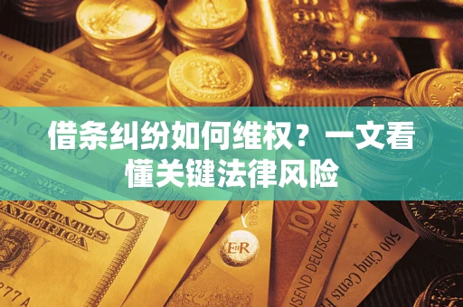 北京借条纠纷如何维权？一文看懂关键法律风险
