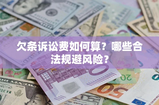北京欠条诉讼费如何算？哪些合法规避风险？