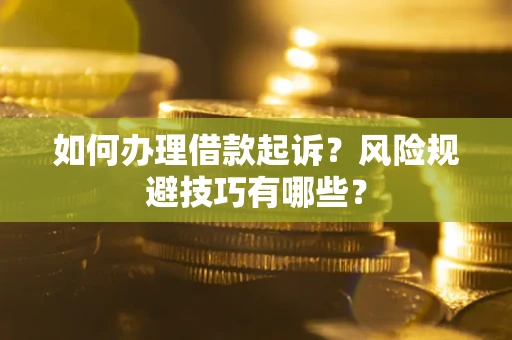 北京如何办理借款起诉？风险规避技巧有哪些？