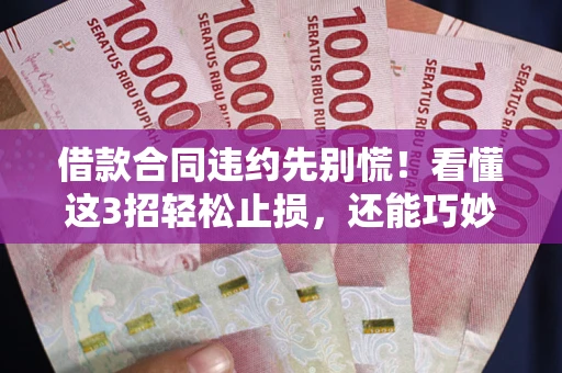 北京借款合同违约先别慌！看懂这3招轻松止损，还能巧妙避开法律坑