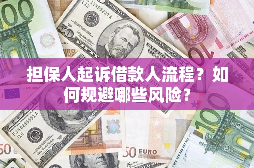 北京担保人起诉借款人流程？如何规避哪些风险？