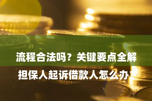 北京

担保人起诉借款人怎么办？流程合法吗？关键要点全解析