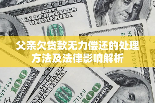 北京父亲欠贷款无力偿还的处理方法及法律影响解析