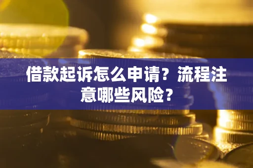 北京借款起诉怎么申请？流程注意哪些风险？