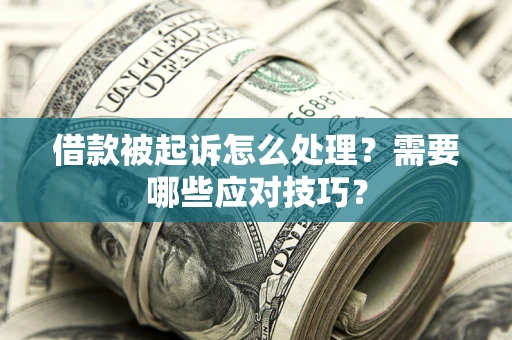 北京借款被起诉怎么处理？需要哪些应对技巧？