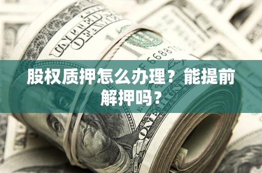 北京股权质押怎么办理？能提前解押吗？