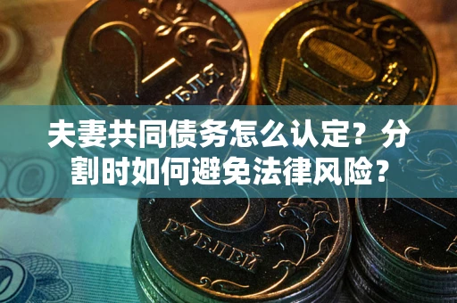 北京夫妻共同债务怎么认定？分割时如何避免法律风险？